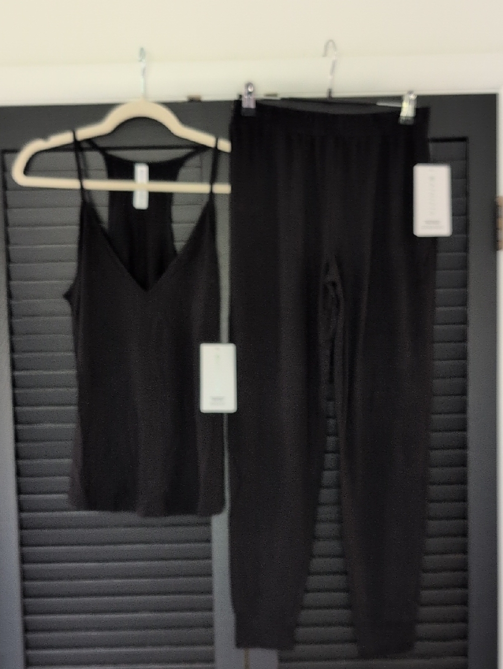 Athleta Black Pajama Tank & Jogger Set